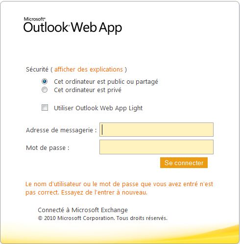 web-mail in outlook