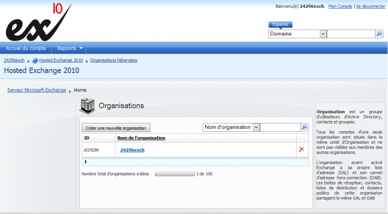 How to check the number of organizations and users accounts that ...